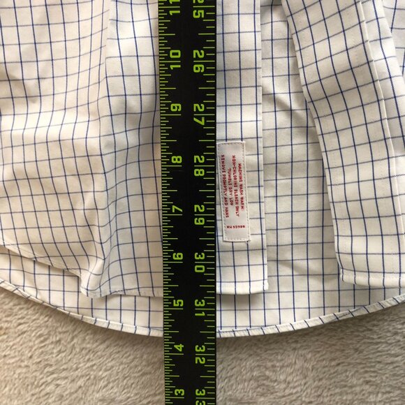 Brooks Brothers Mens Dress Shirt Medium 15.5 Neck Traditional Fit Windowpane - Picture 5 of 10